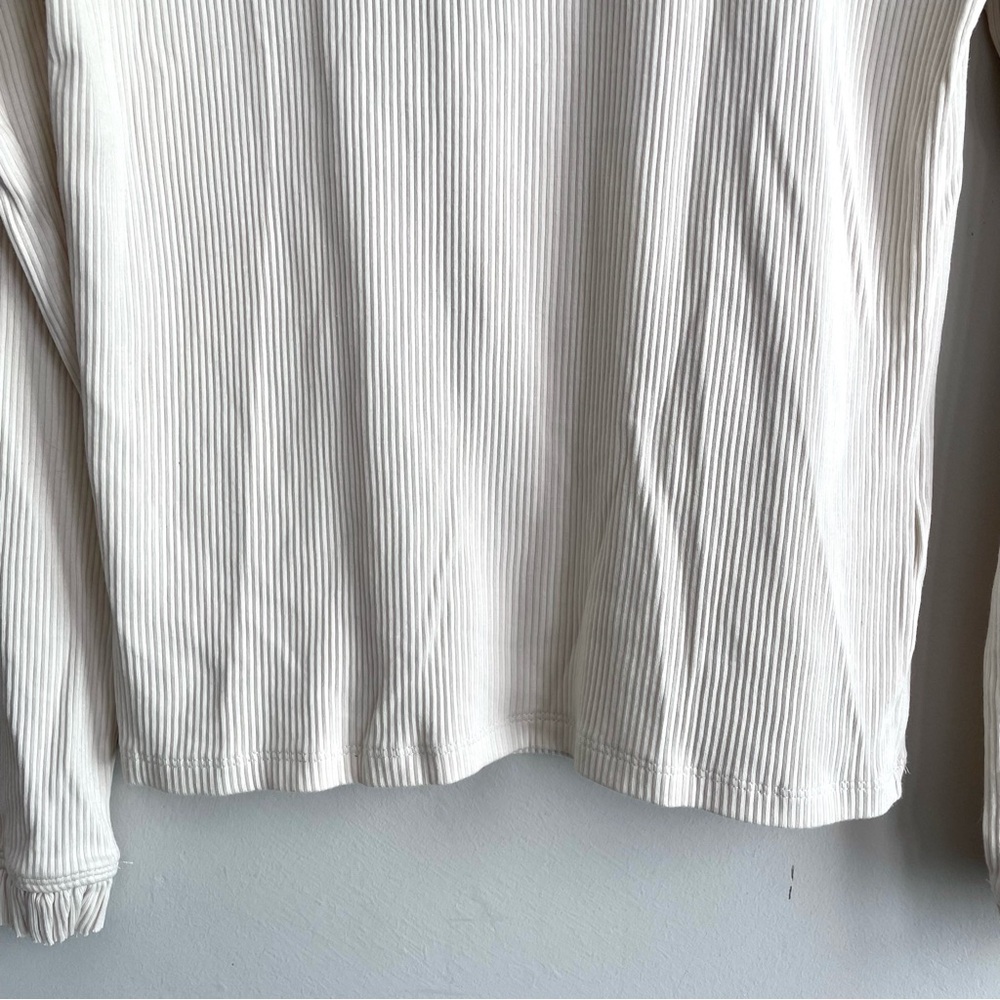 J.Crew Long Sleeve Ribbed Ruffle Neck Top - Picture 5 of 11